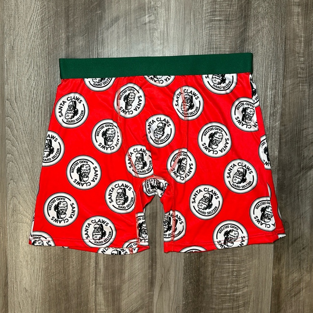 Santa Claws Hard Seltzer Free Play Boxer Brief - Large